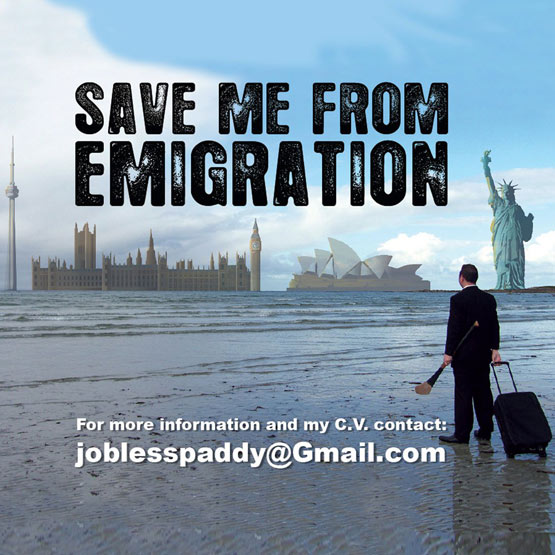 Jobless Paddy billboard