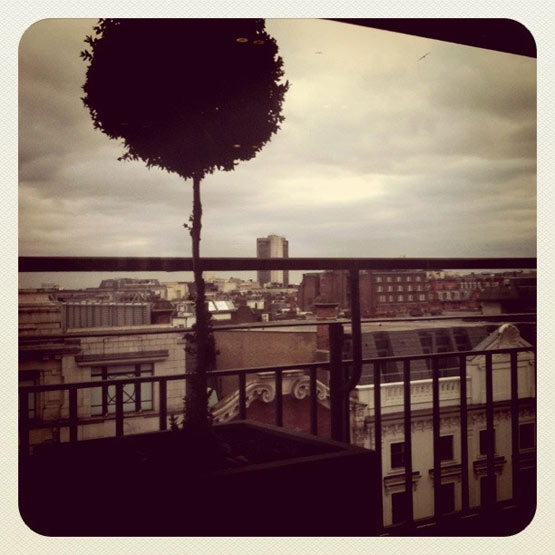 View across rooftops from John Lewis